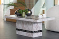 Arzano Cream Engineered Marble Coffee Table