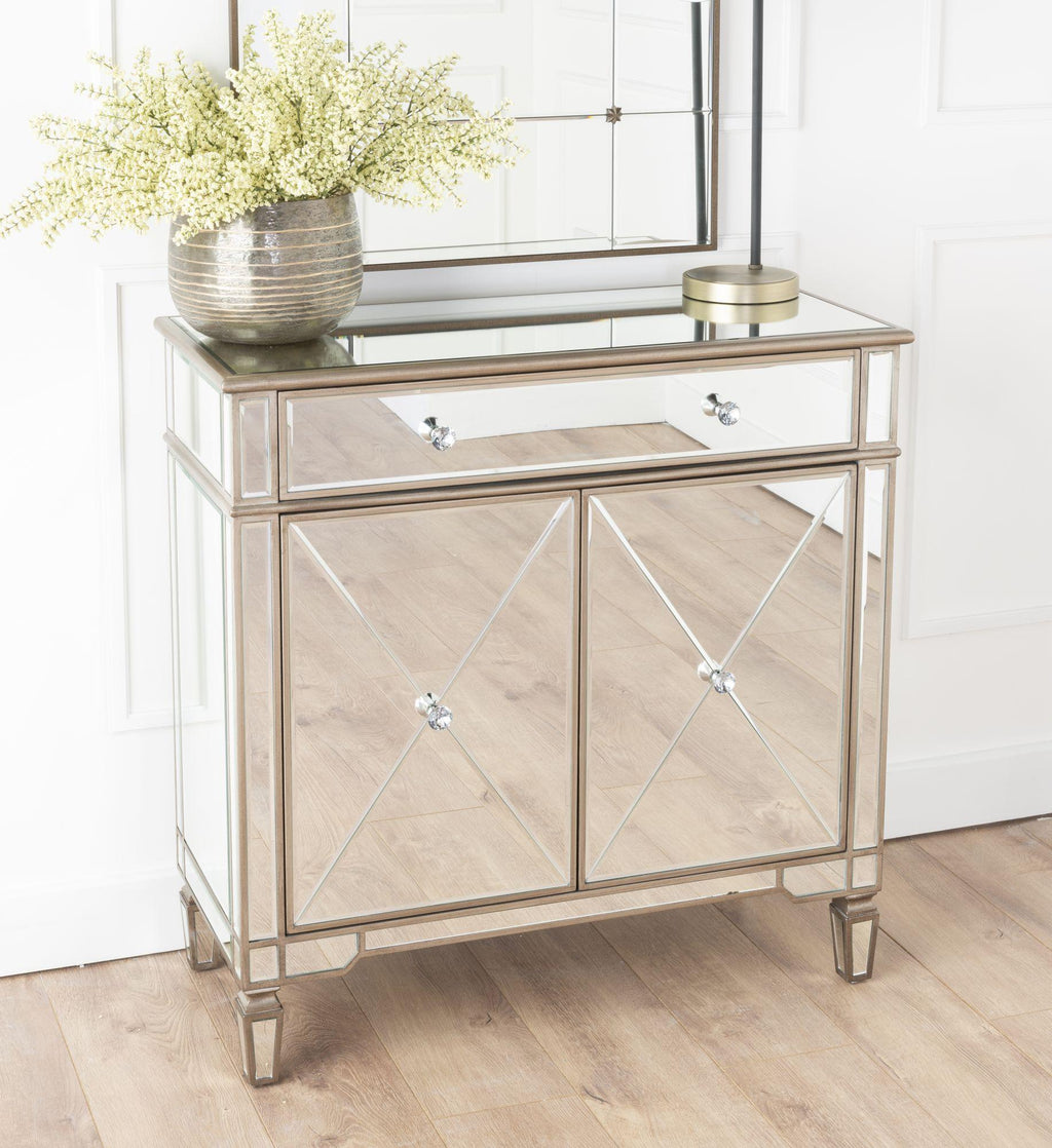 Lumina Champagne Mirrored Sideboard