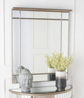 Lumina Champagne Mirrored Rectangle Mirror