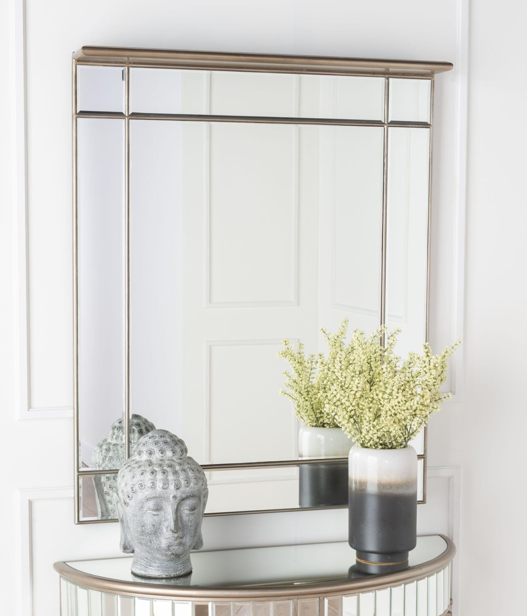 Lumina Champagne Mirrored Rectangle Mirror
