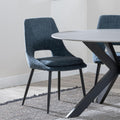 Atelier Fabric Dining Chair with Black Legs