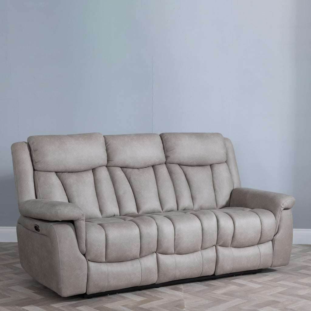 Pickford Sandstone Fabric Electric Recliner Sofa