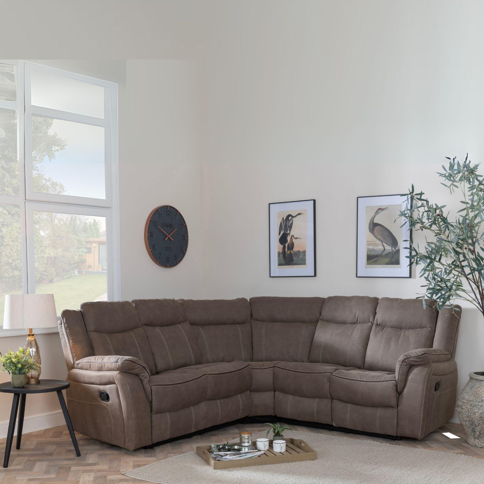 Matera Brown Corner Sofa