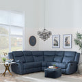 Rowe Denim Blue Corner Sofa