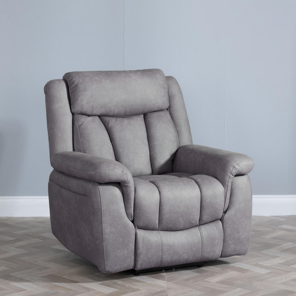 Pickford Grey Fabric Electric Recliner Sofa
