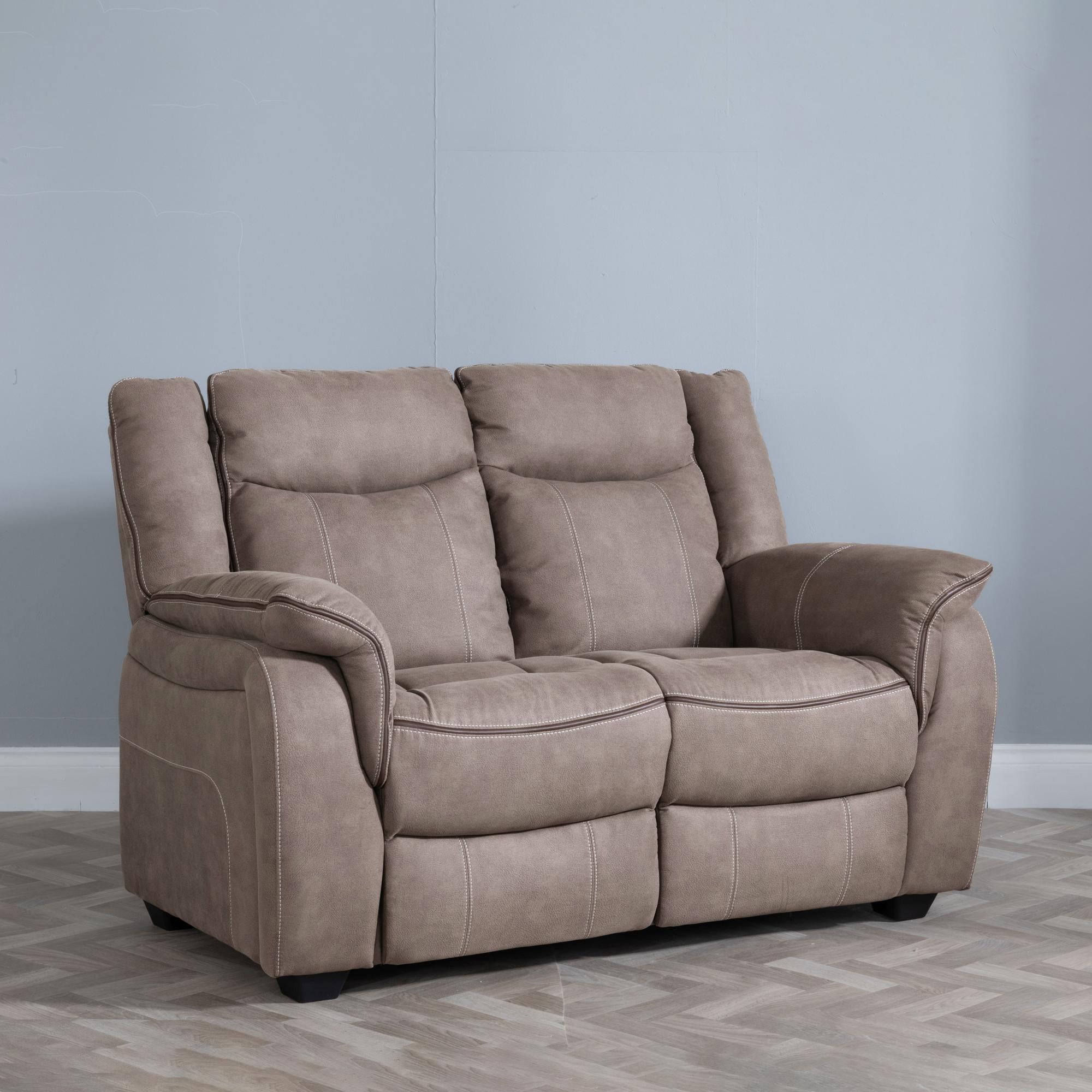Matera Brown Fabric Sofa