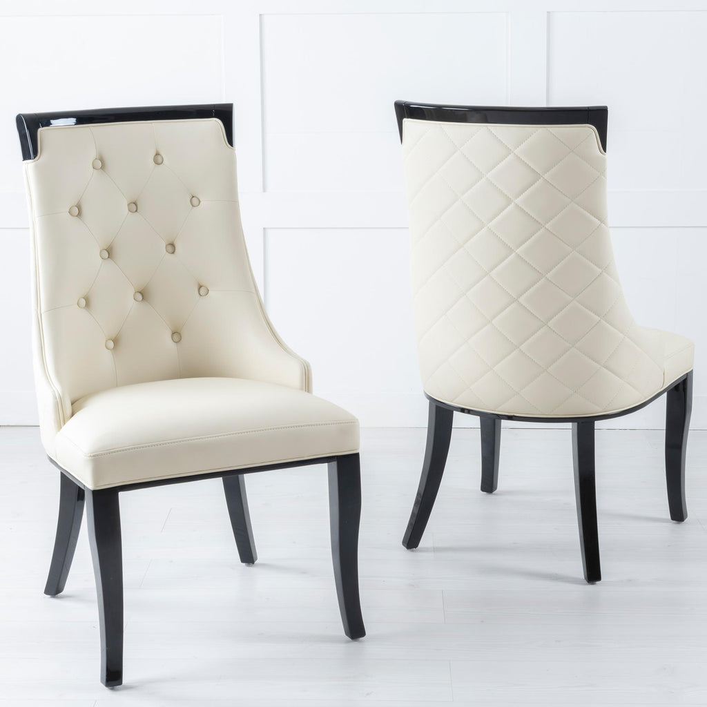 Imperiale Large High Back Faux Leather Dining Chair