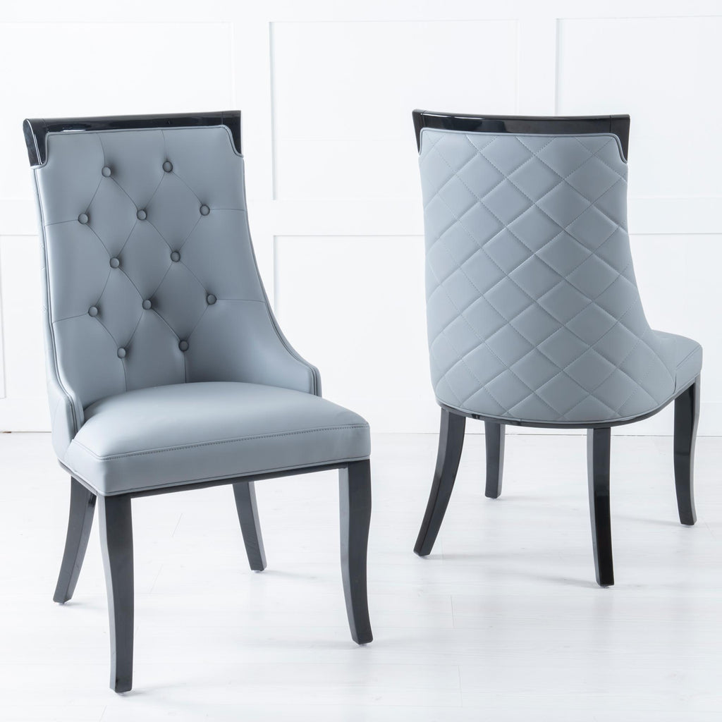 Imperiale Large High Back Faux Leather Dining Chair