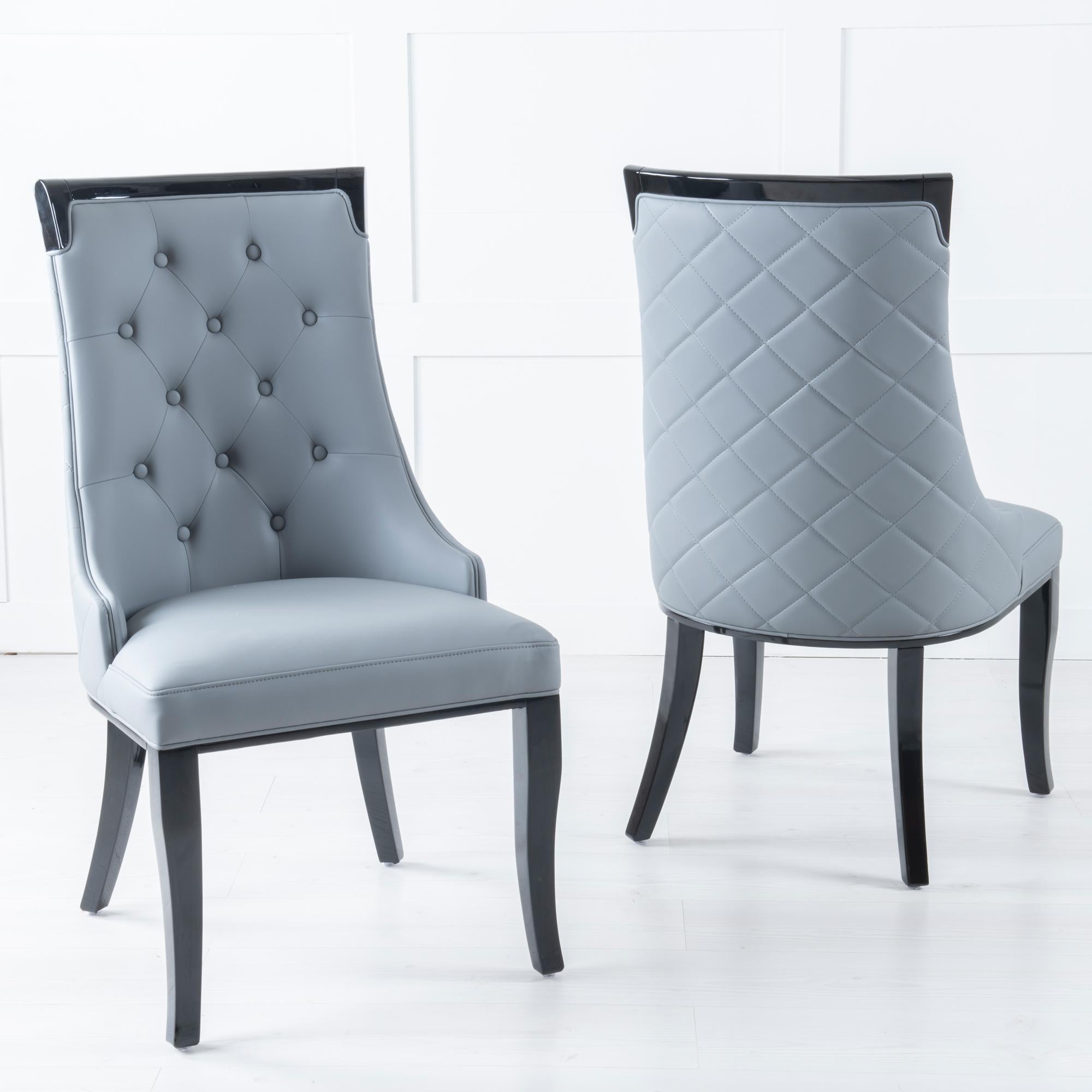 Imperiale Large High Back Faux Leather Dining Chair