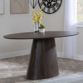 Whitby Walnut Effect Oval Dining Table