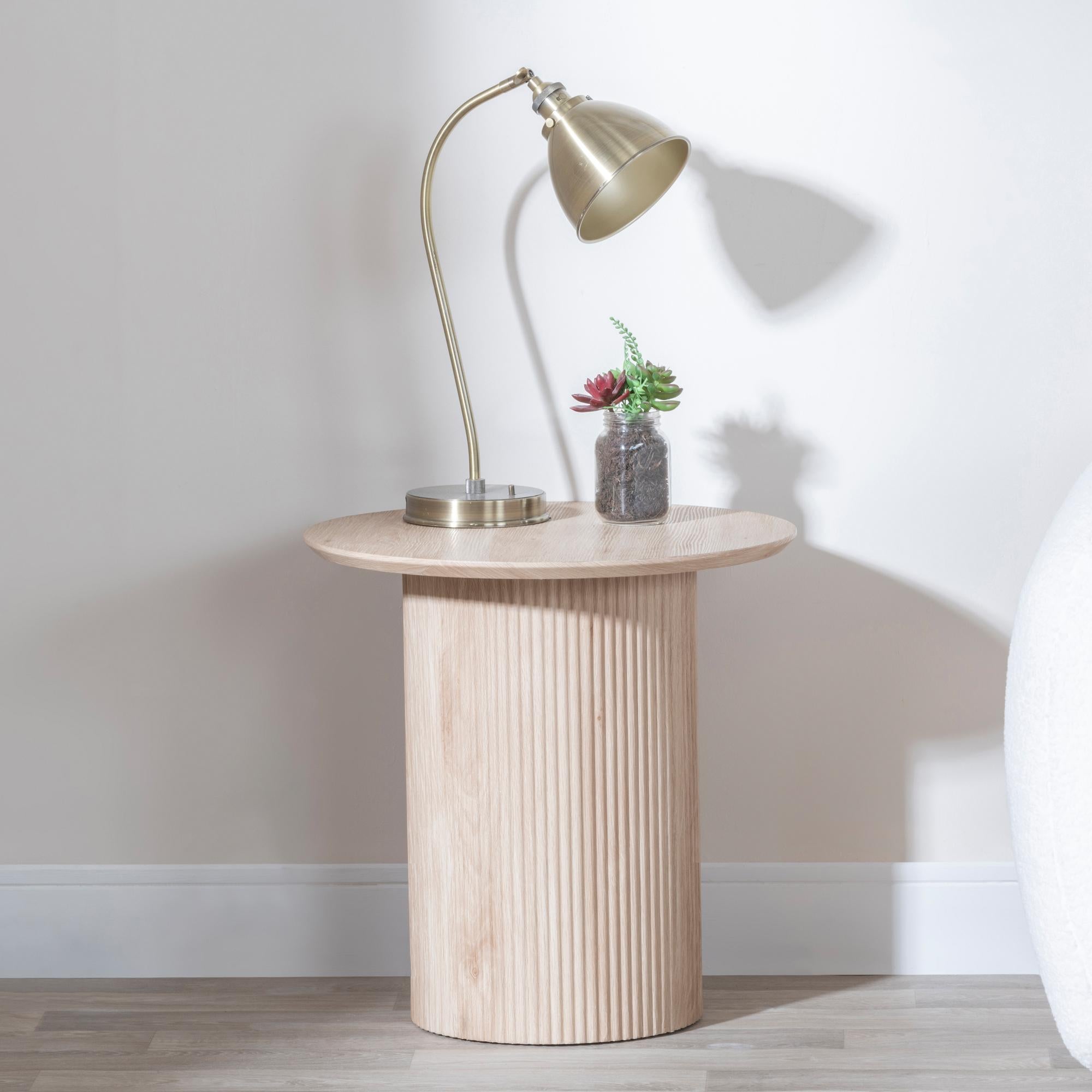 Renzo Round MDF End Table