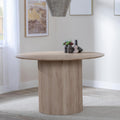 Renzo Oak Effect Round Dining Table 120cm