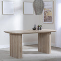 Renzo Oak Effect Oval Dining Table 160cm