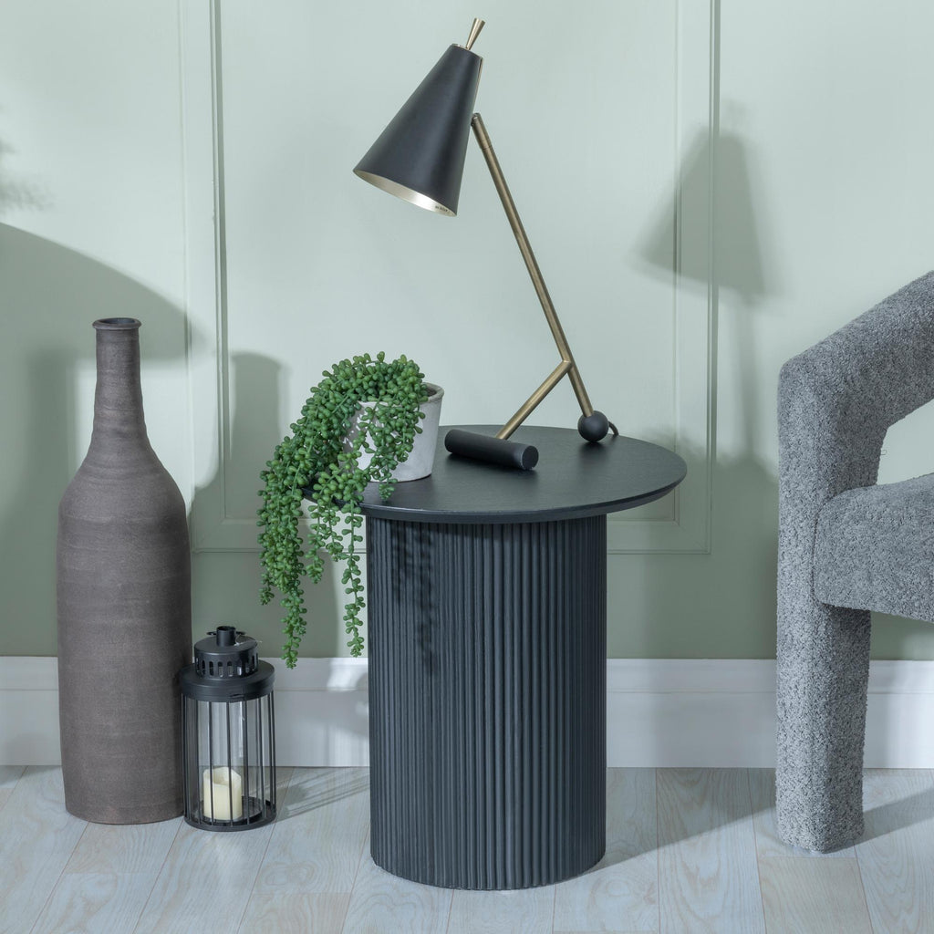 Renzo Round MDF End Table