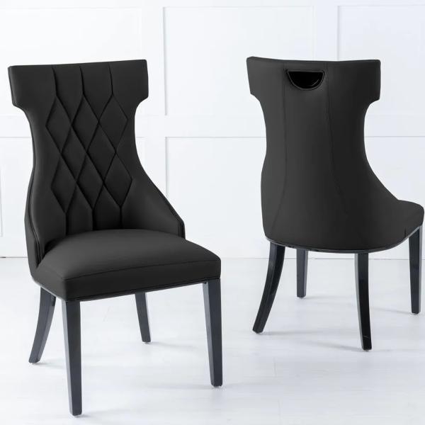 Sovereign Large High Back Faux Leather Dining Chair