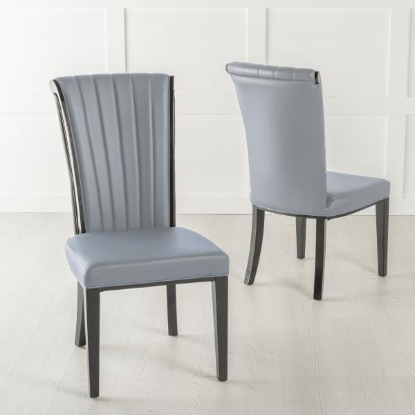 Grandeur Large High Back Faux Leather Dining Chair