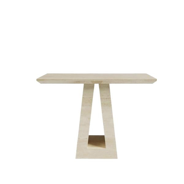 Pluto Beige Engineered Marble Console Table
