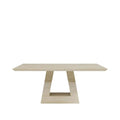 Pluto Beige Engineered Marble Dining Table 160cm