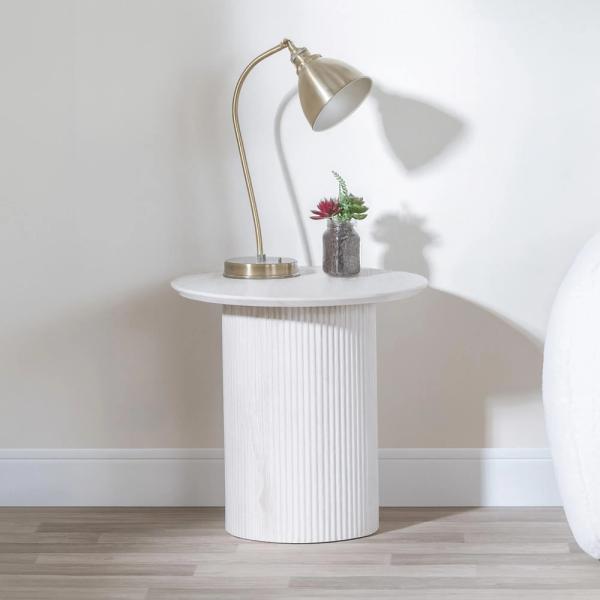 Renzo Round MDF End Table