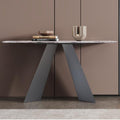 Daytona White Engineered Marble Console Table