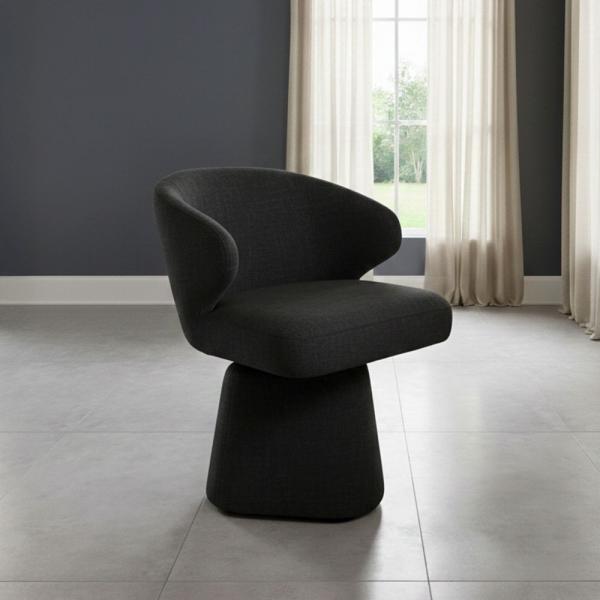 Capri Fabric Swivel Dining Chair