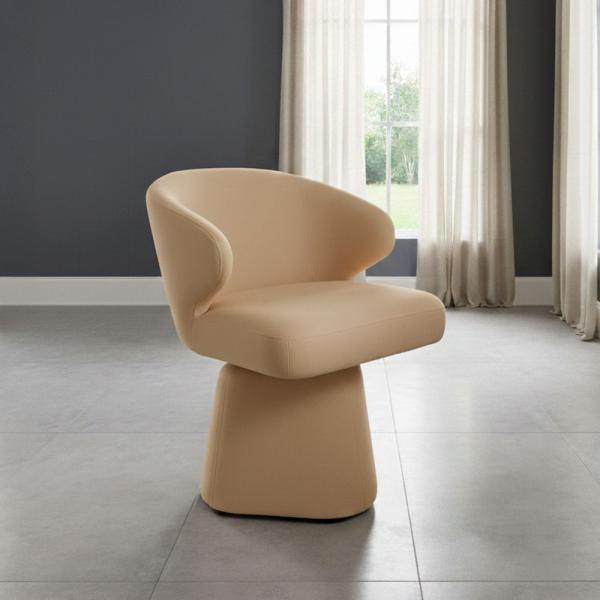 Capri Fabric Swivel Dining Chair