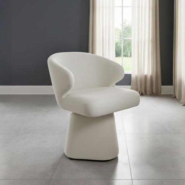 Capri Fabric Swivel Dining Chair