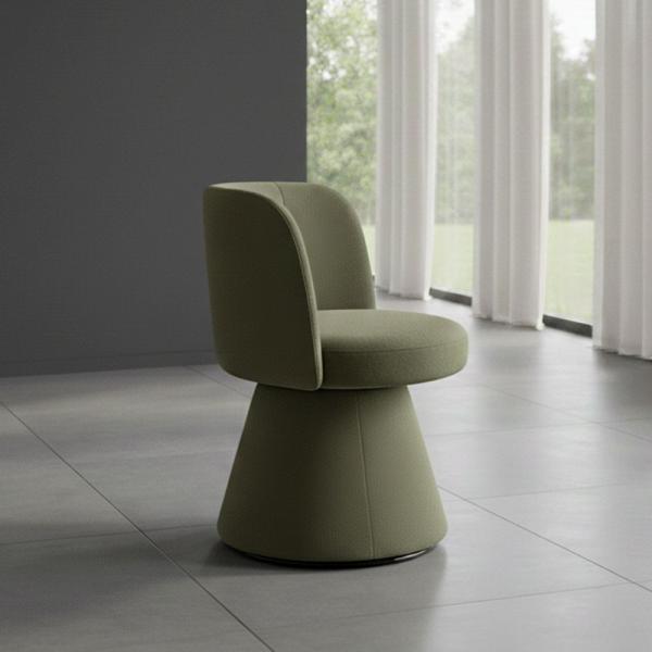 Celeste Fabric Swivel Dining Chair