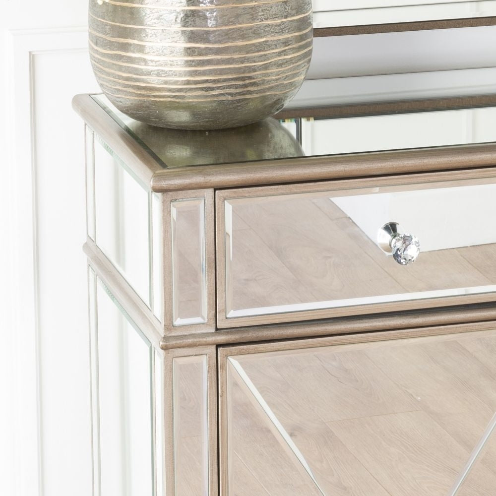 Lumina Champagne Mirrored Sideboard