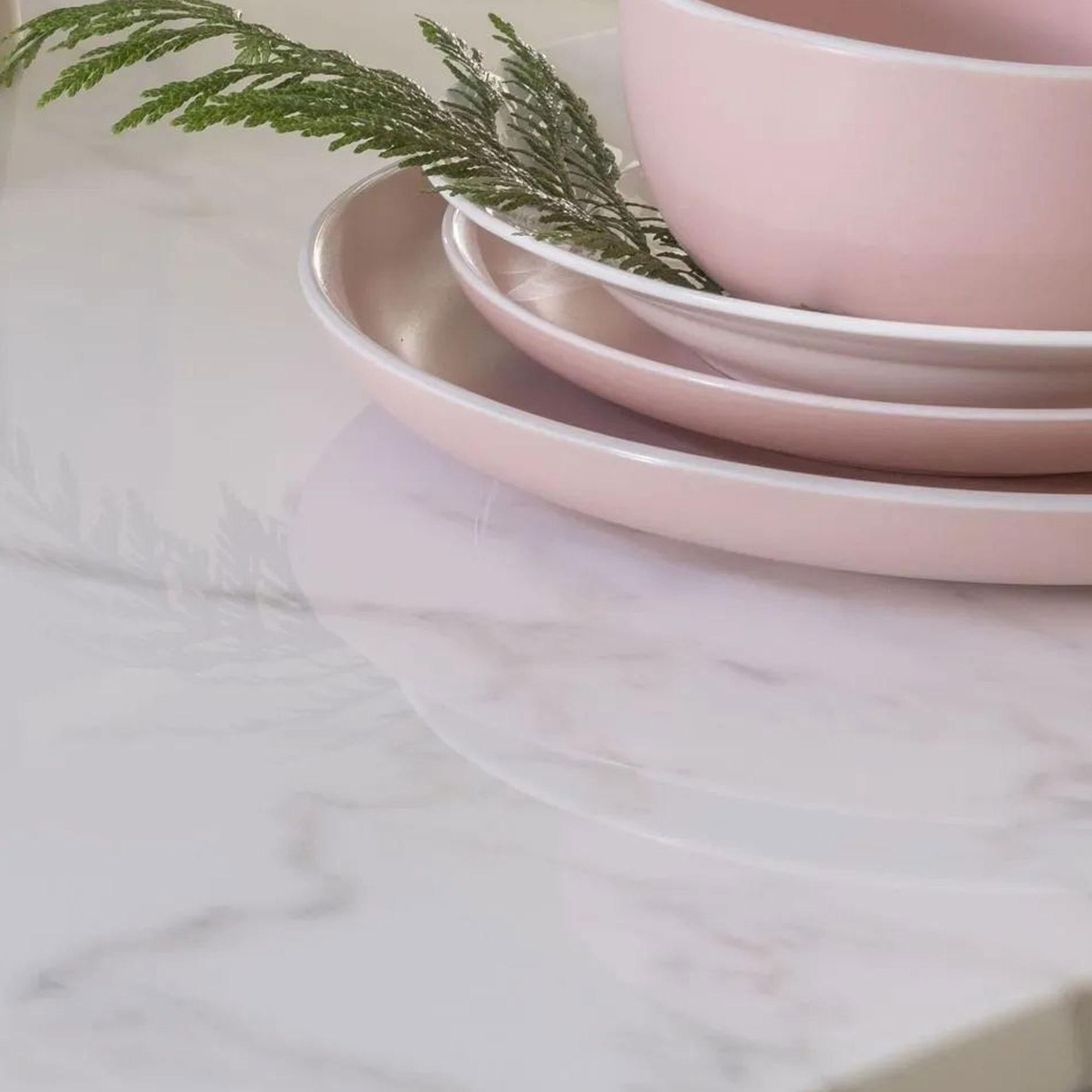 Rio White Engineered Marble Dining Table 160cm