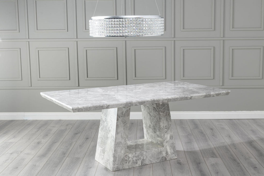 Hugo Grey Engineered Marble Dining Table 180cm