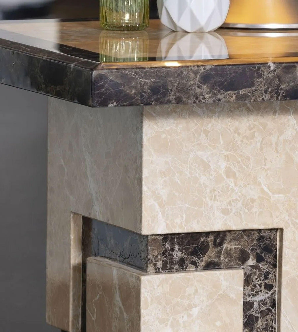 Venus Engineered Marble End Table