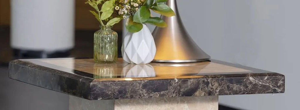 Venus Engineered Marble End Table