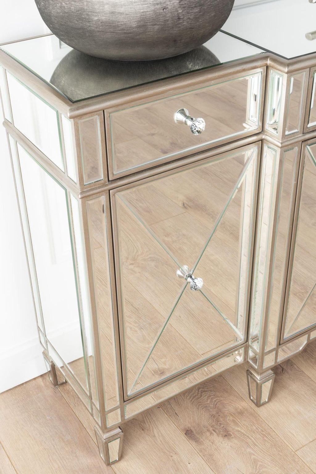 Lumina Champagne Mirrored Sideboard