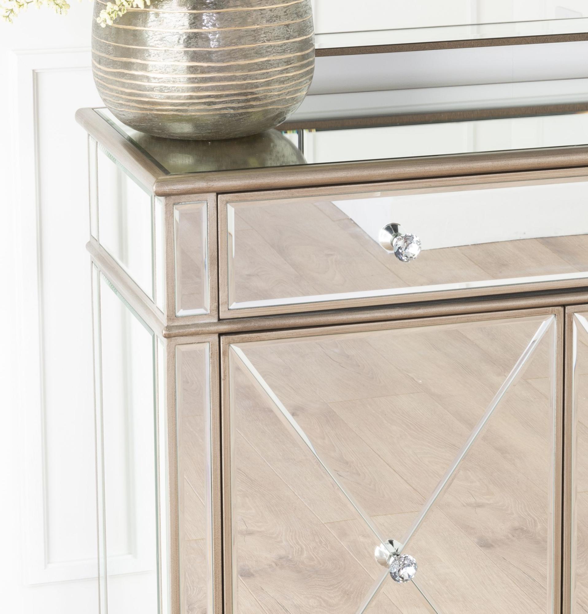 Lumina Champagne Mirrored Sideboard