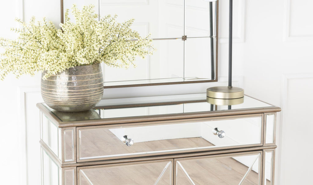 Lumina Champagne Mirrored Sideboard