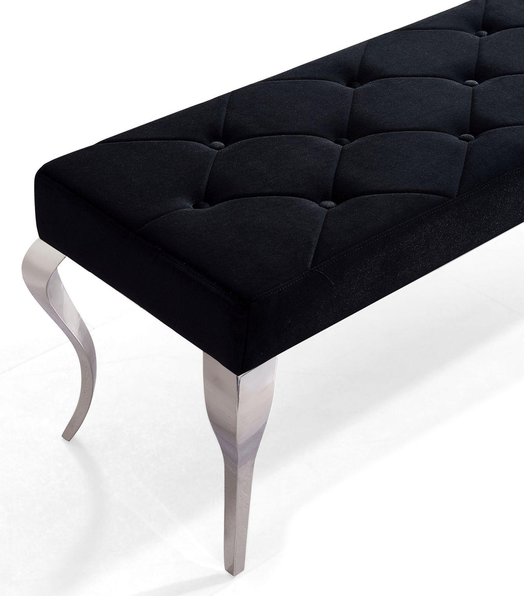 Merida Velvet Dining Bench