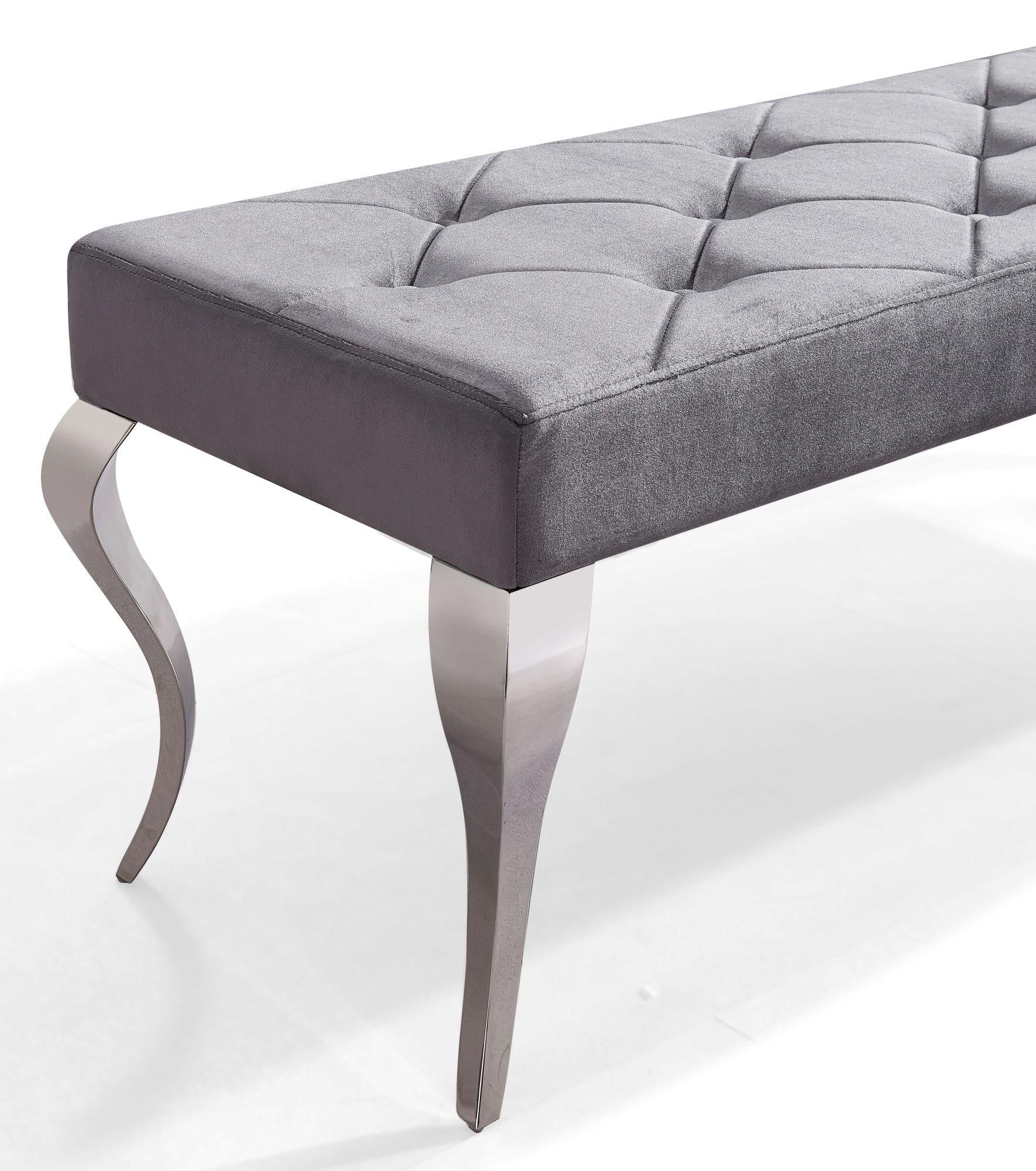 Merida Velvet Dining Bench