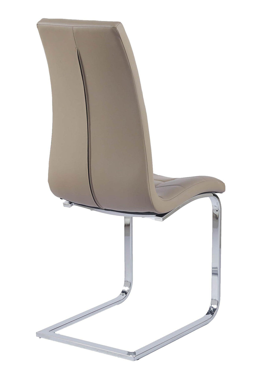 Palazzo Chrome Cantilever Faux Leather Dining Chair