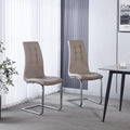 Palazzo Chrome Cantilever Faux Leather Dining Chair
