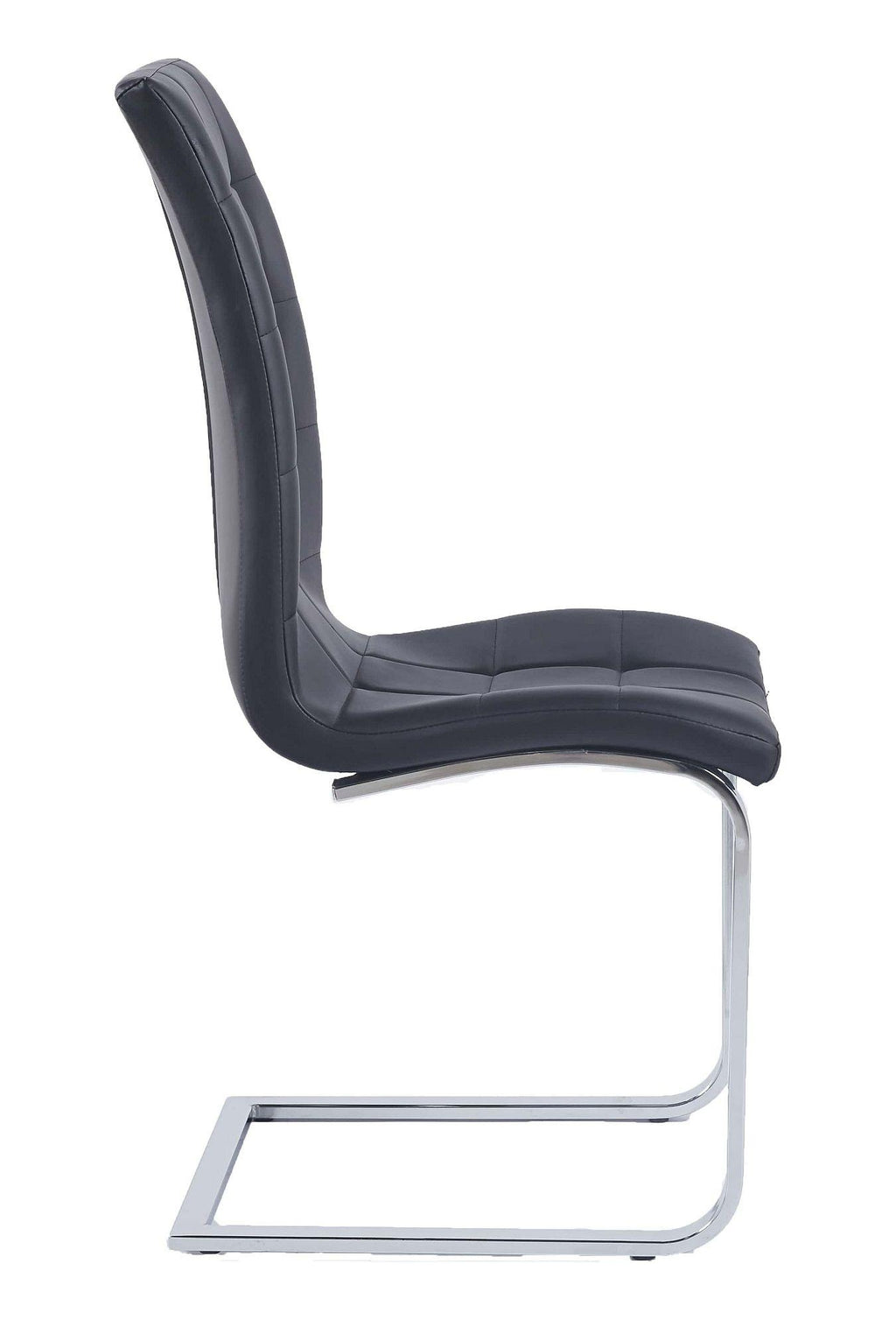 Palazzo Chrome Cantilever Faux Leather Dining Chair