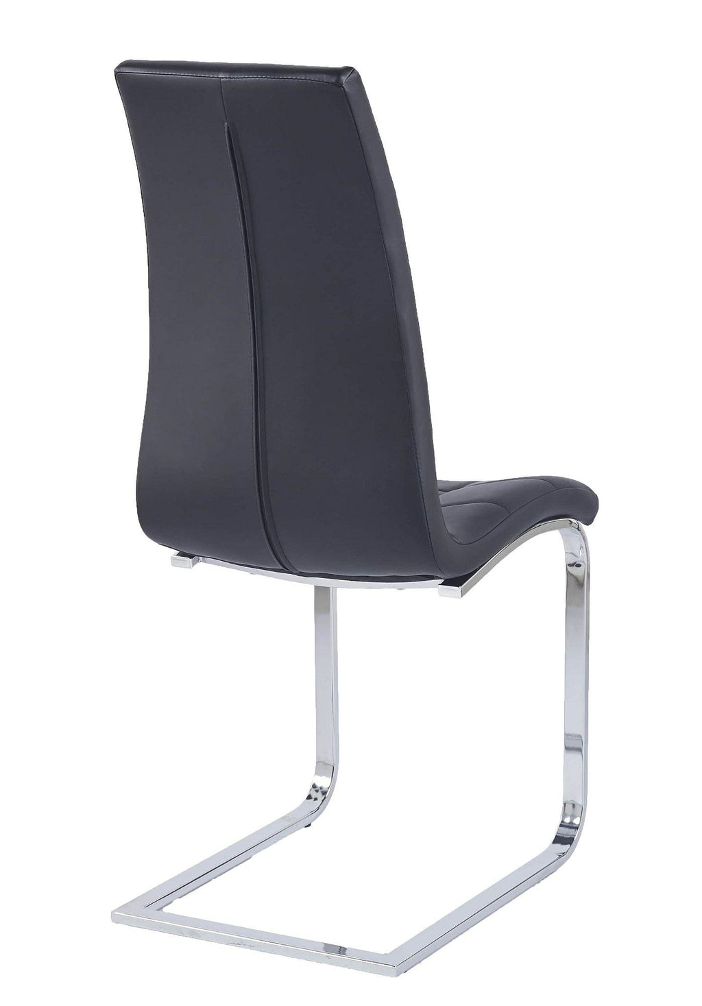 Palazzo Chrome Cantilever Faux Leather Dining Chair