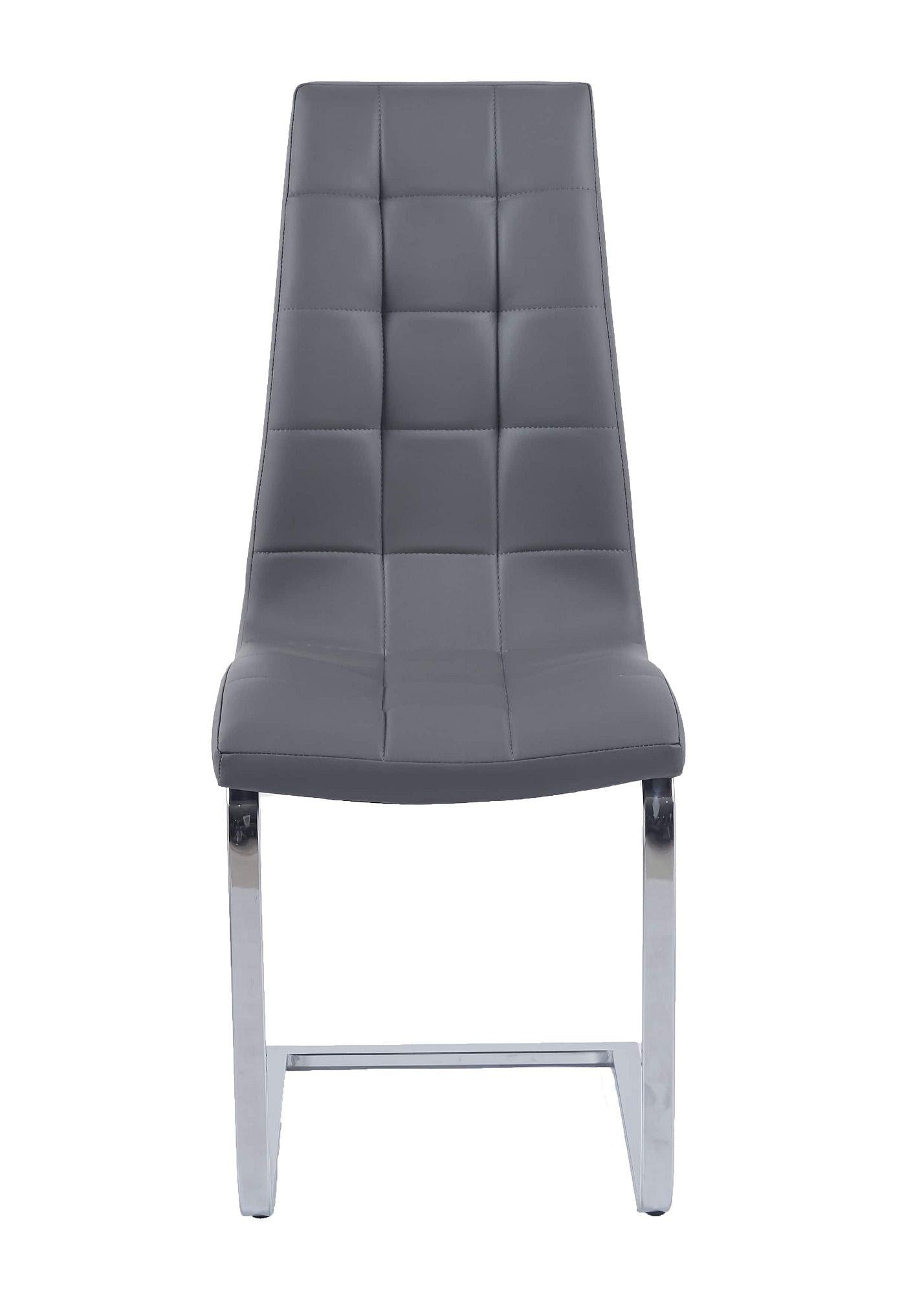 Palazzo Chrome Cantilever Faux Leather Dining Chair