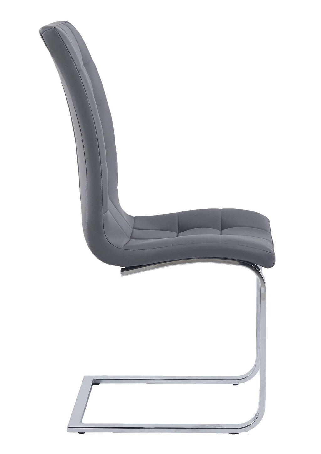 Palazzo Chrome Cantilever Faux Leather Dining Chair