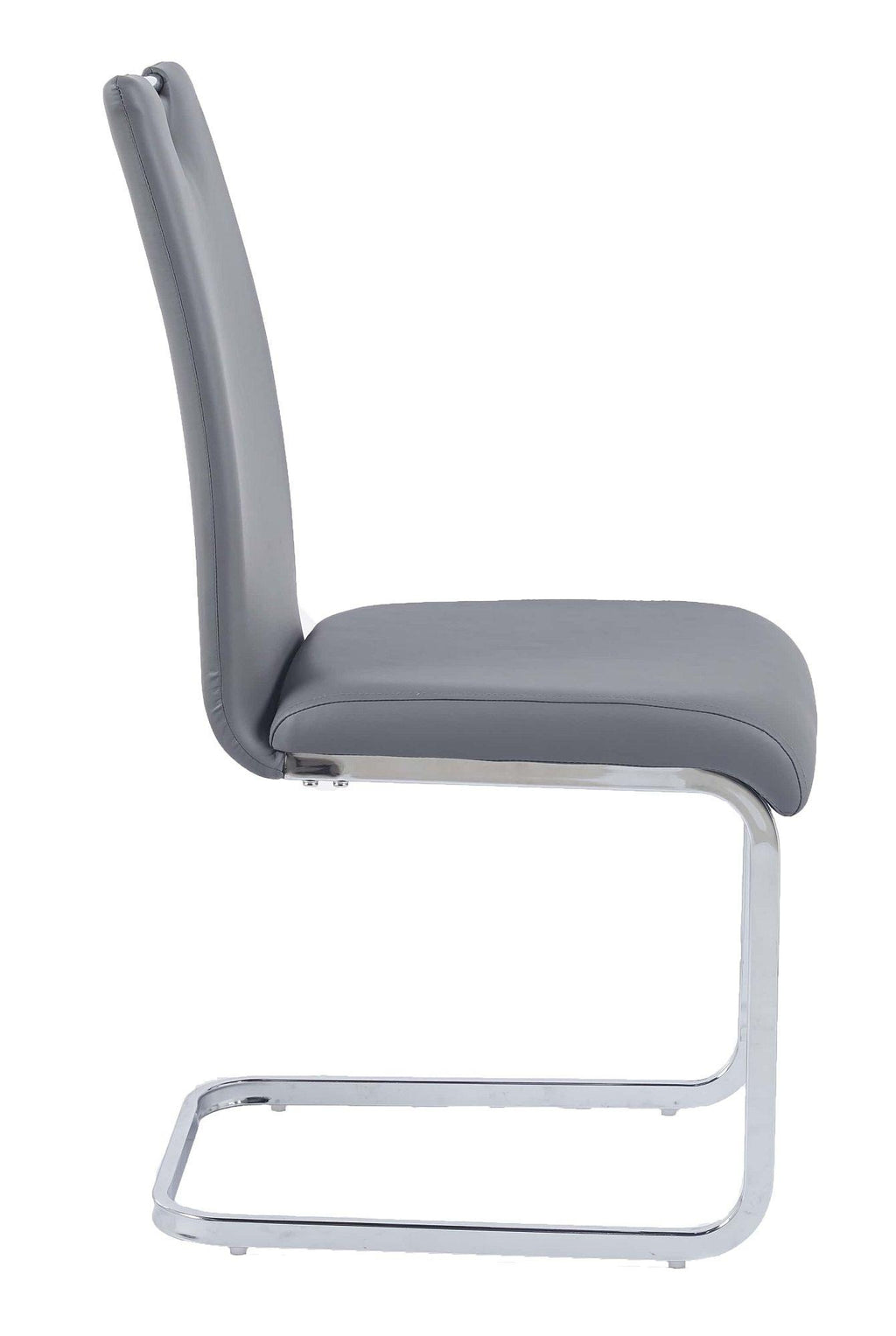 Riviera Chrome Cantilever Faux Leather Dining Chair