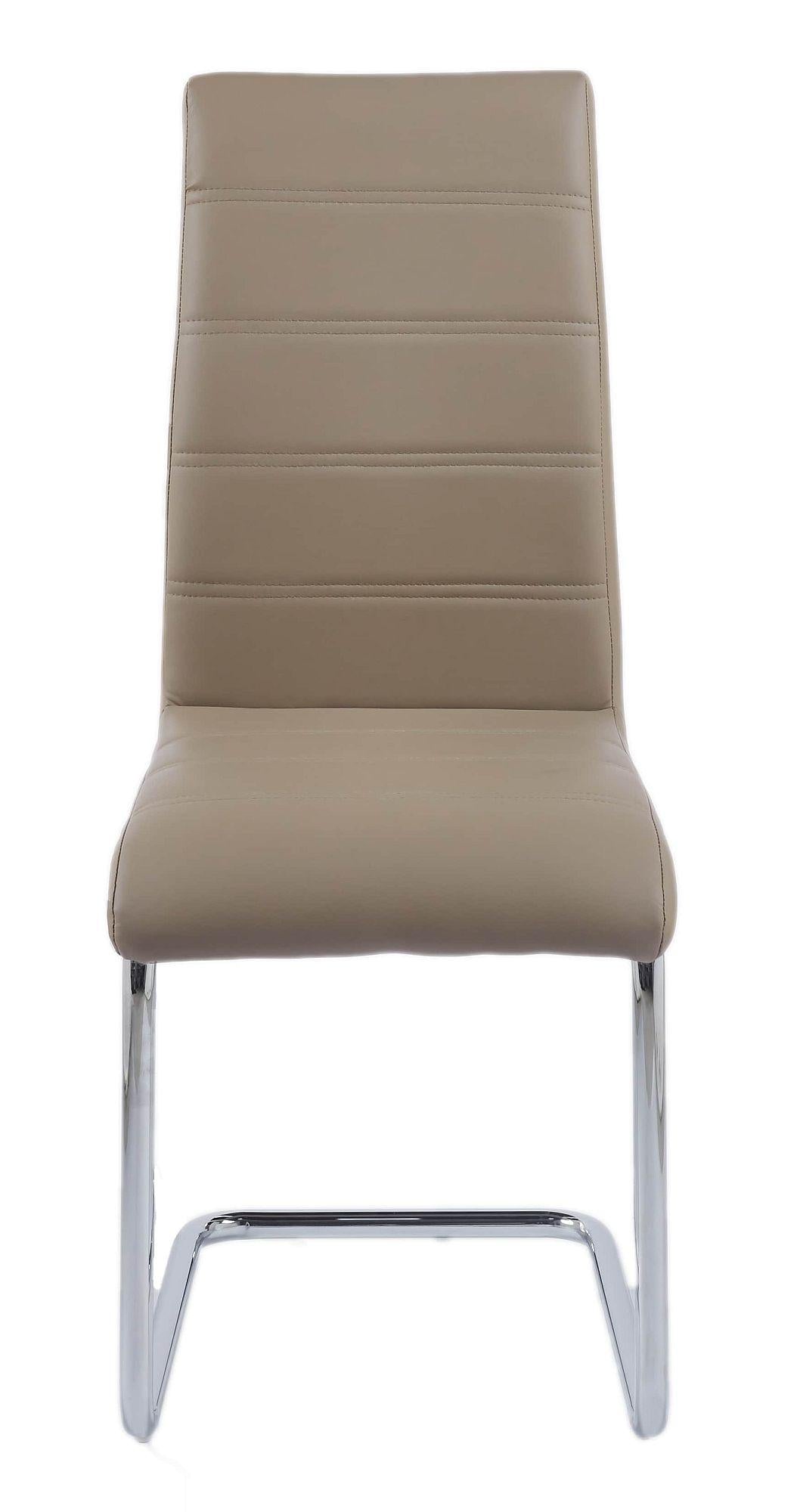 Monza Faux Leather Chrome Cantilever Dining Chair