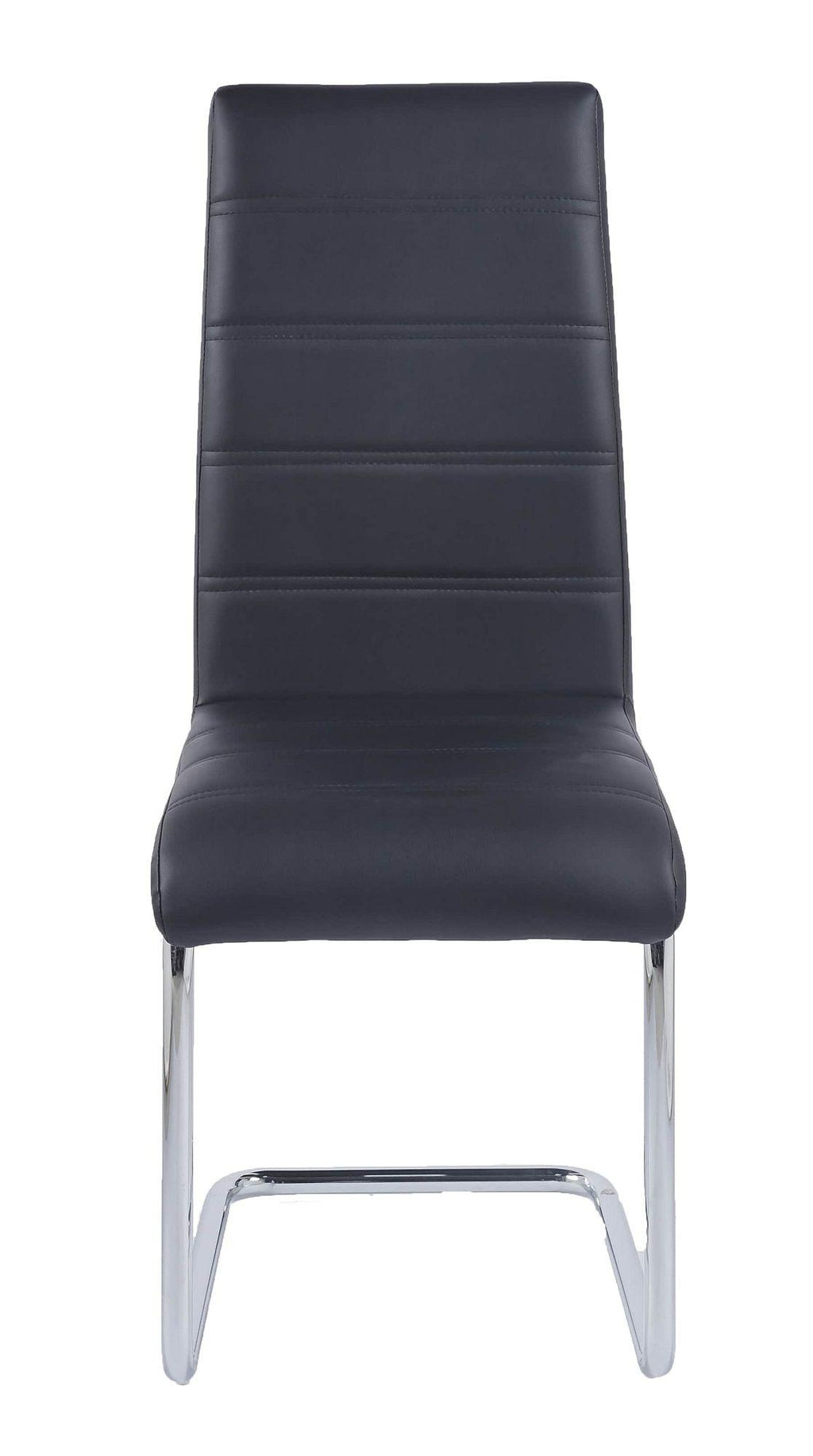 Monza Faux Leather Chrome Cantilever Dining Chair