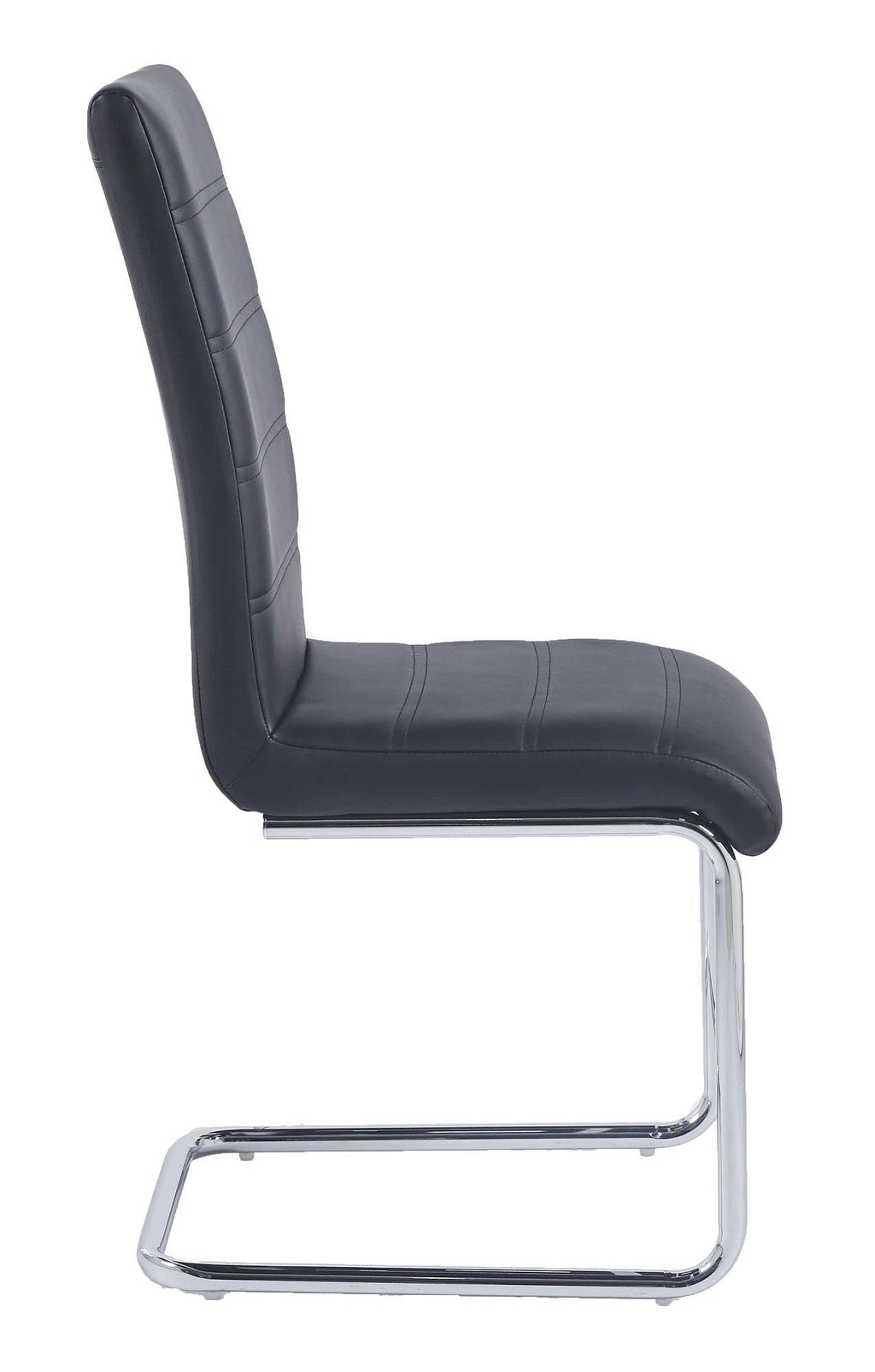 Monza Faux Leather Chrome Cantilever Dining Chair