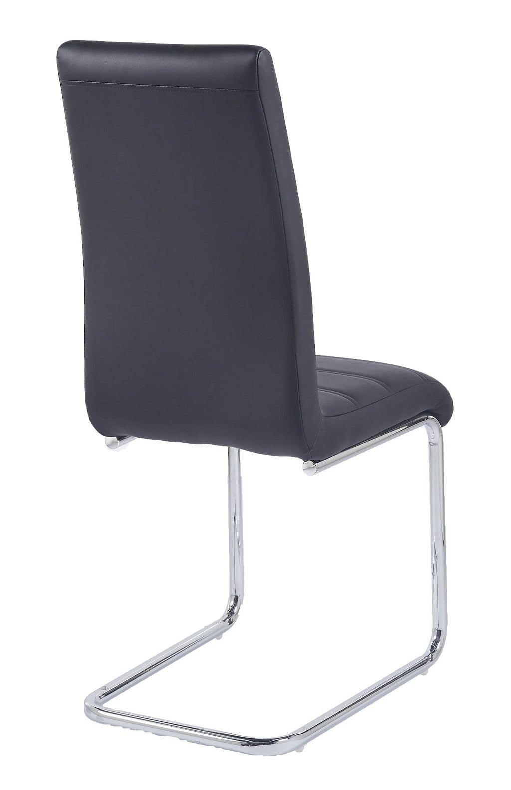 Monza Faux Leather Chrome Cantilever Dining Chair