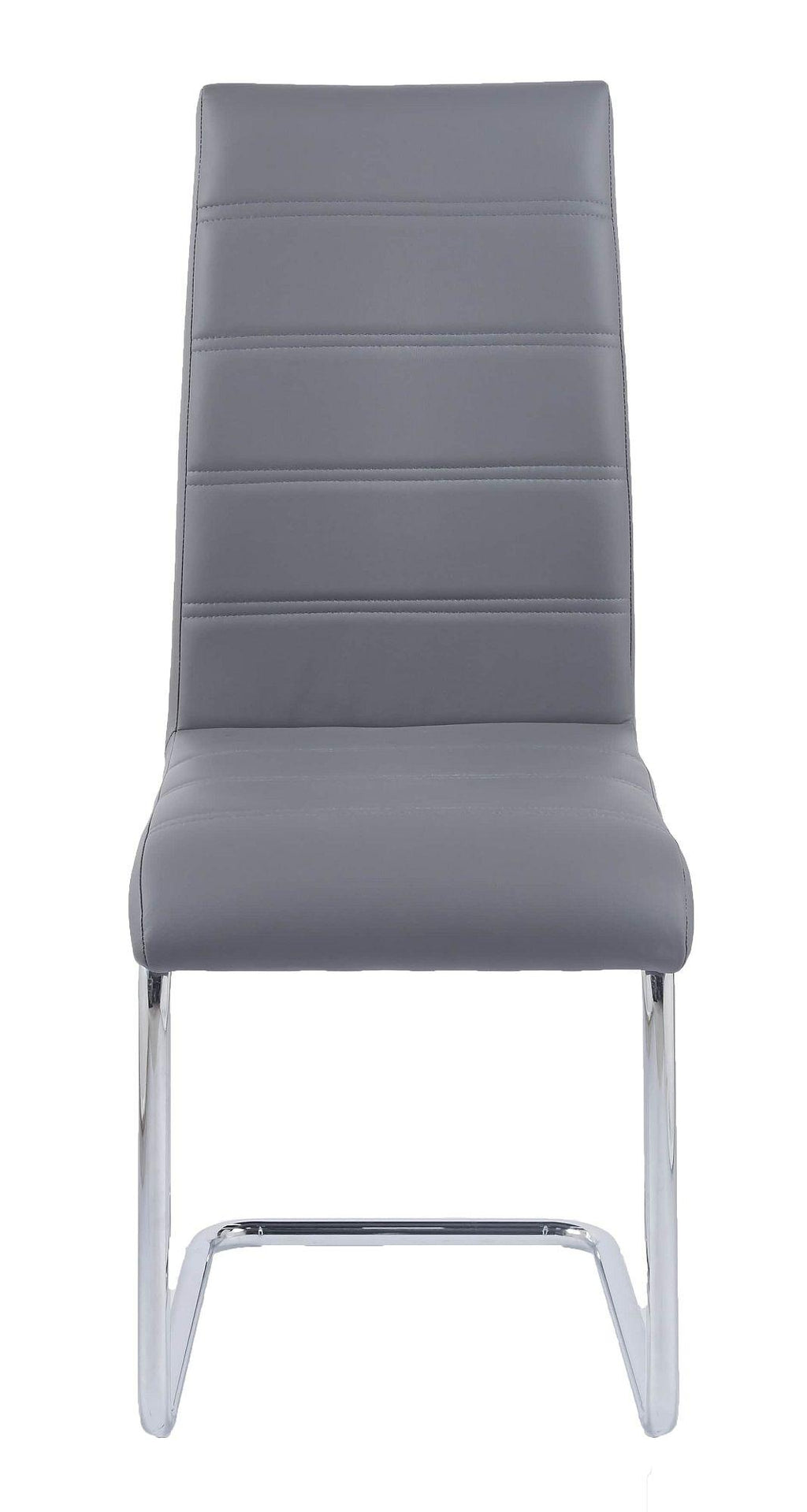 Monza Faux Leather Chrome Cantilever Dining Chair